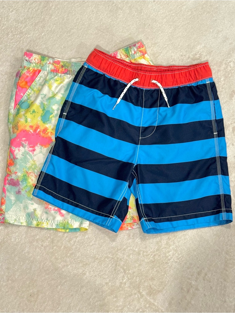2–Pack Boys’ Size 12 Swim Trunks Board Shorts